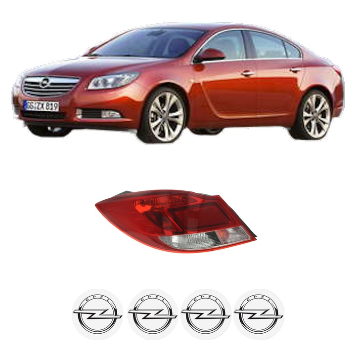 Lampa Stop Spate Stanga OPEL INSIGNIA A Saloon (G09) din 2008-2017, Auto, TYC, 4x Stickere auto cu OPEL