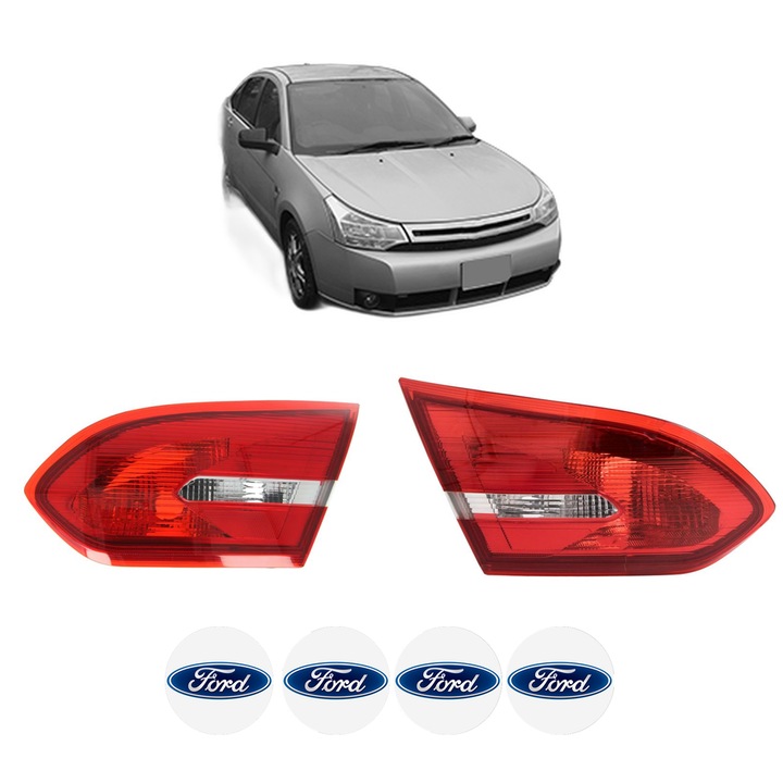 Set Stopuri Spate Stanga Dreapta FORD FOCUS din 1998-2021, Auto, DEPO, 4x Stickere auto cu FORD