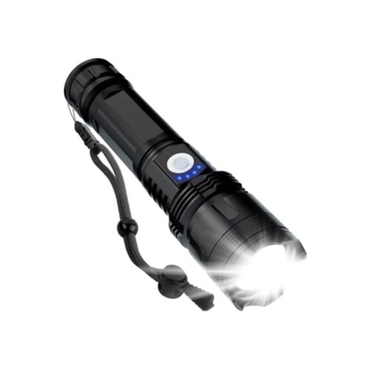 Lanterna reincarcabila LED 990,000 lumeni, 5 moduri, impermeabila, DIGITALLAB