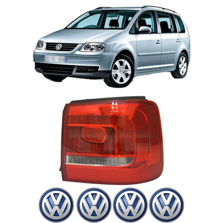 Lampa Stop Spate Dreapta Volkswagen TOURAN (1T3) din 2010-2015, Auto, TYC, 4x Stickere auto cu Volkswagen