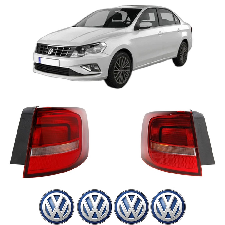 Set Stopuri Spate Stanga Dreapta Volkswagen JETTA IV (162, 163, AV3, AV2) din 2010-2018, Auto, DEPO, 4x Stickere auto cu Volkswagen