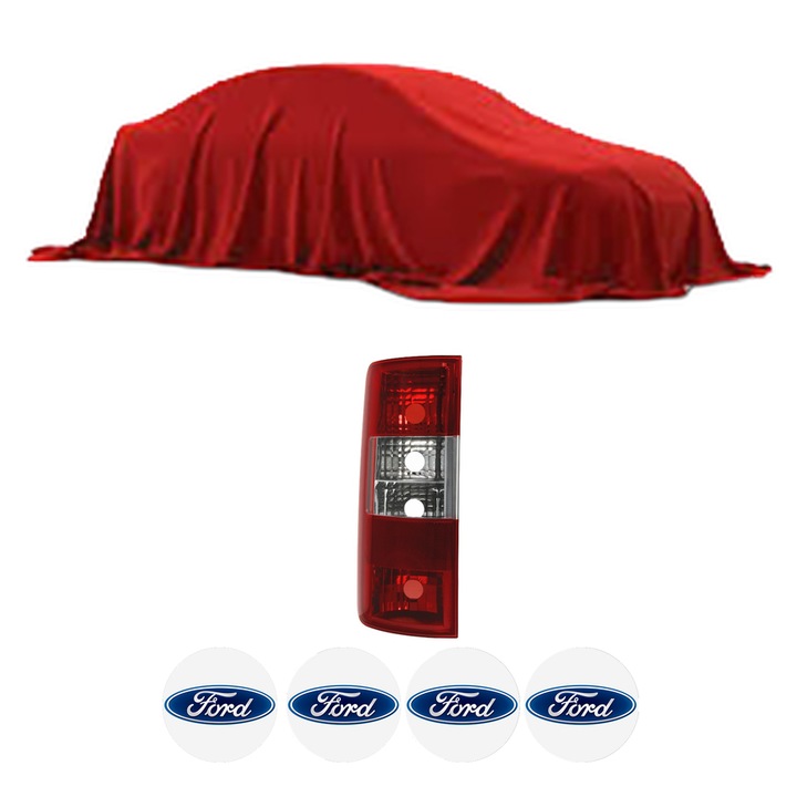 Lampa Stop Spate Stanga FORD TRANSIT TOURNEO Bus (FC_ _) din 2000-2006, Auto, TYC, 4x Stickere auto cu FORD