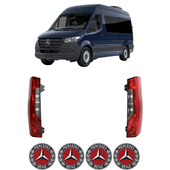 Set Stopuri Spate Stanga Dreapta MERCEDES-BENZ SPRINTER 3, 5-t Van (B907, B910) din 2018-2023, Auto, TYC, 4x Stickere auto cu MERCEDES-BENZ