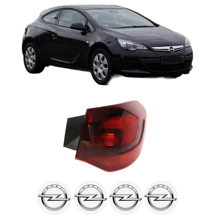 Lampa Stop Spate Dreapta OPEL ASTRA J GTC din 2011-2018, Auto, TYC, 4x Stickere auto cu OPEL
