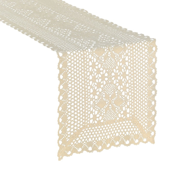 Fata de masa MEGGY 32 x 140 bej deschis Eurofirany