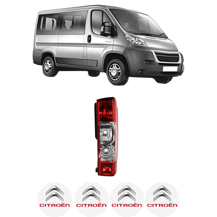 Lampa Stop Spate Dreapta CITROEN JUMPER II Bus din 2006-2023, Auto, TYC, 4x Stickere auto cu CITROEN