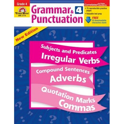 Grammar & Punctuation, Grade 4, Jo Ellen Moore, Evan-Moor Educational Publishers
