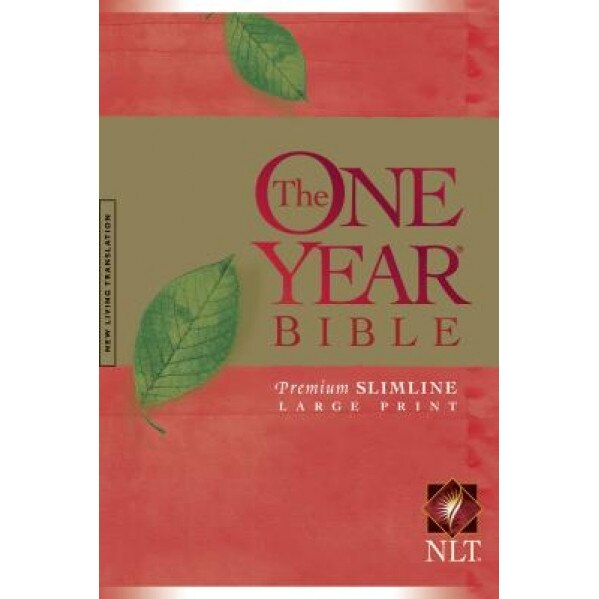 One Year Premium Slimline Bible-NLT-Large Print 10th Anniversary,