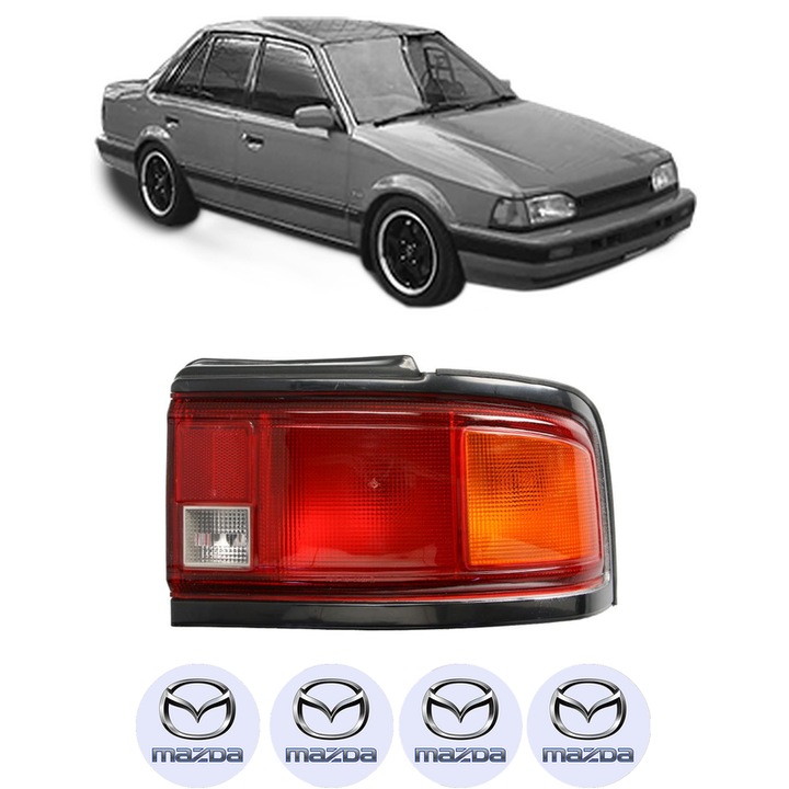 Lampa Stop Spate Dreapta MAZDA 323 III Saloon (BF) din 1985-1991, Auto, DEPO, 4x Stickere auto cu MAZDA