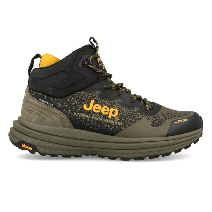 Pantofi Sport Jeep Tracked Mid JM42202A-020, Barbati, Verde, Verde