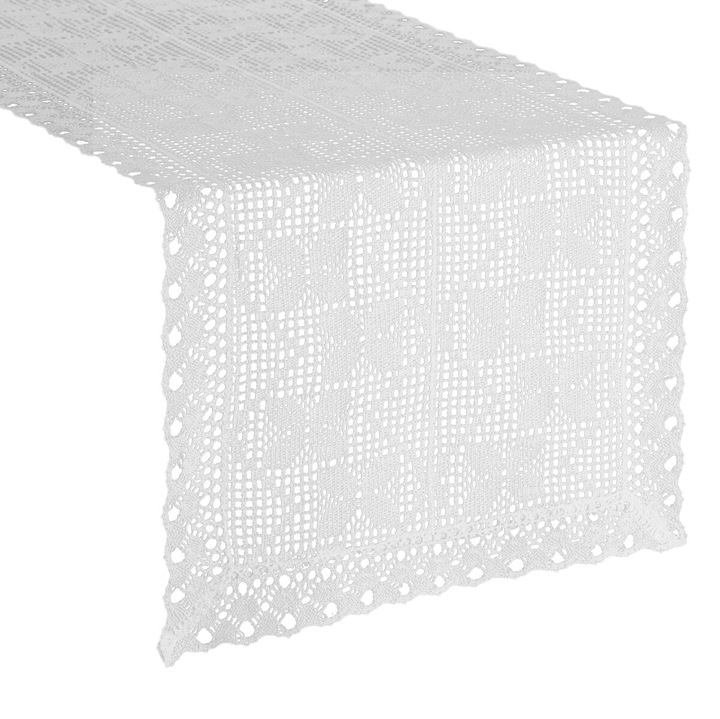 MARTHA asztalterítő 40 x 140 fehér Eurofirany