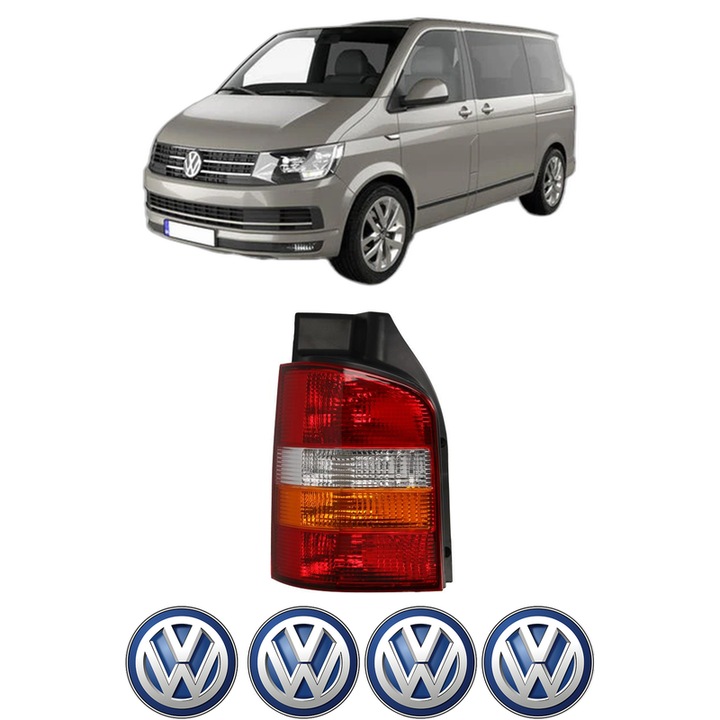 Lampa Stop Spate Stanga Volkswagen MULTIVAN T5 (7HM, 7HN, 7HF, 7EF, 7EM, 7EN) din 2003-2015, Auto, TYC, 4x Stickere auto cu Volkswagen