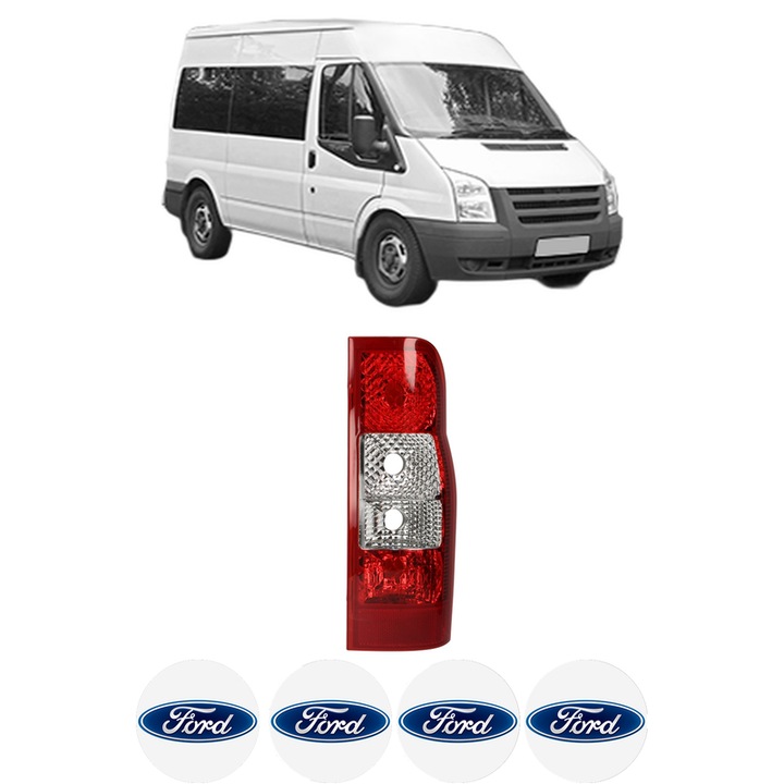 Lampa Stop Spate Dreapta FORD TRANSIT Bus (FD_ _, FB_ _, FS_ _, FZ_ _, FC_ _) din 2000-2014, Auto, TYC, 4x Stickere auto cu FORD