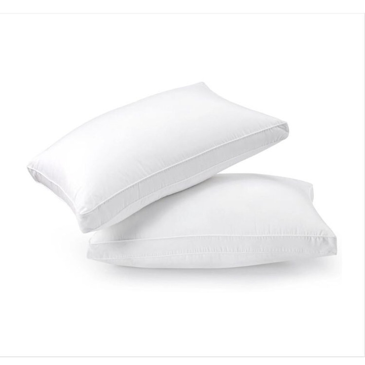 Комплект 2 Възглавници 40x40 см, със силиконов пух, антиалергични, Бели