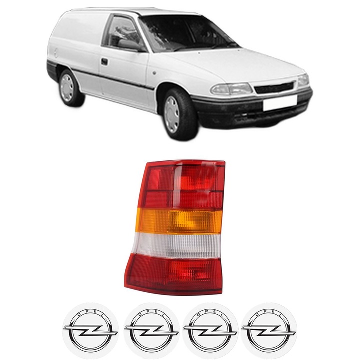 Lampa Stop Spate Stanga OPEL ASTRA F Estate Van (T92) din 1991-1999, Auto, TYC, 4x Stickere auto cu OPEL