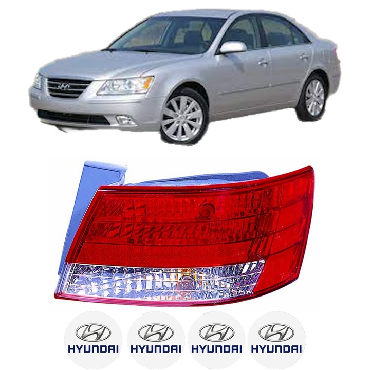 Lampa Stop Spate Dreapta HYUNDAI SONATA V (NF) din 2005-2010, Auto, DEPO, 4x Stickere auto cu HYUNDAI