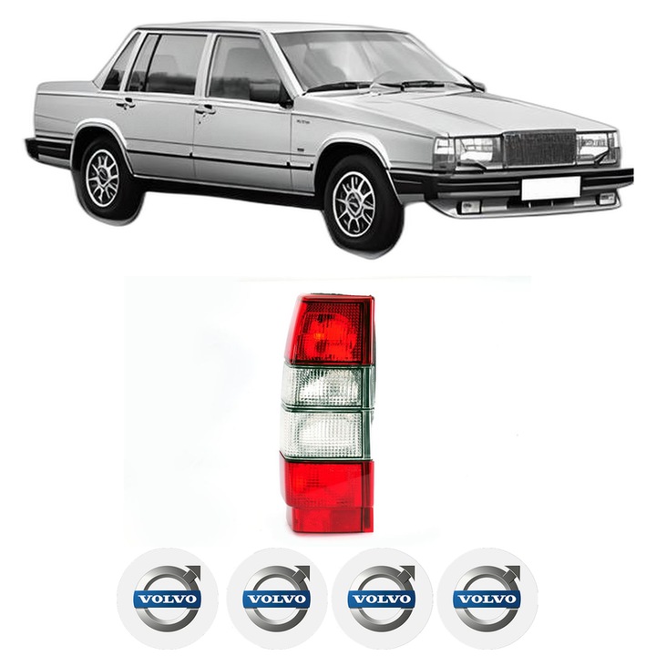 Lampa Stop Spate Stanga VOLVO 760 (704, 764) din 1981-1992, Auto, DEPO, 4x Stickere auto cu VOLVO