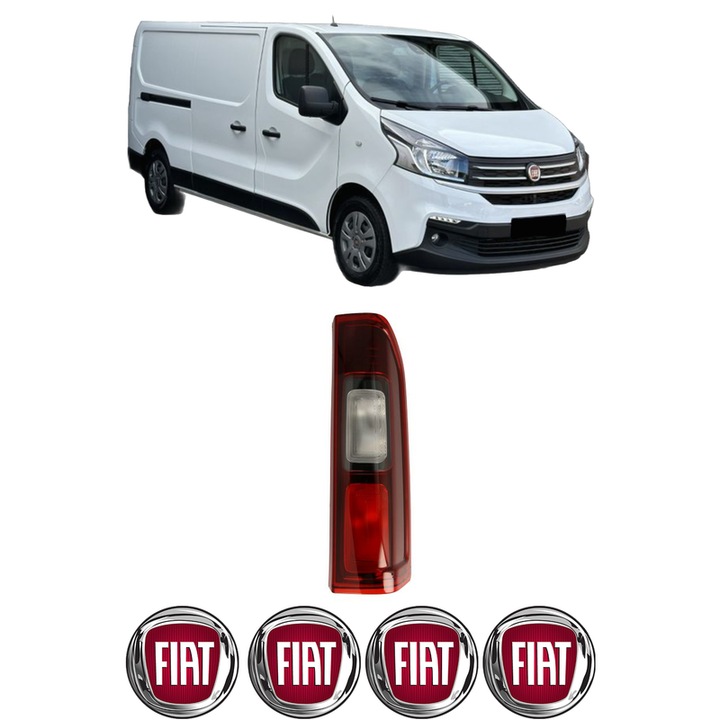 Lampa Stop Spate Dreapta FIAT TALENTO Bus (296_) din 2016-2019, Auto, TYC, 4x Stickere auto cu FIAT