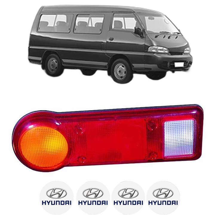 Lampa Stop Spate Dreapta HYUNDAI H100 Bus (P) din 1993-2000, Auto, DEPO, 4x Stickere auto cu HYUNDAI