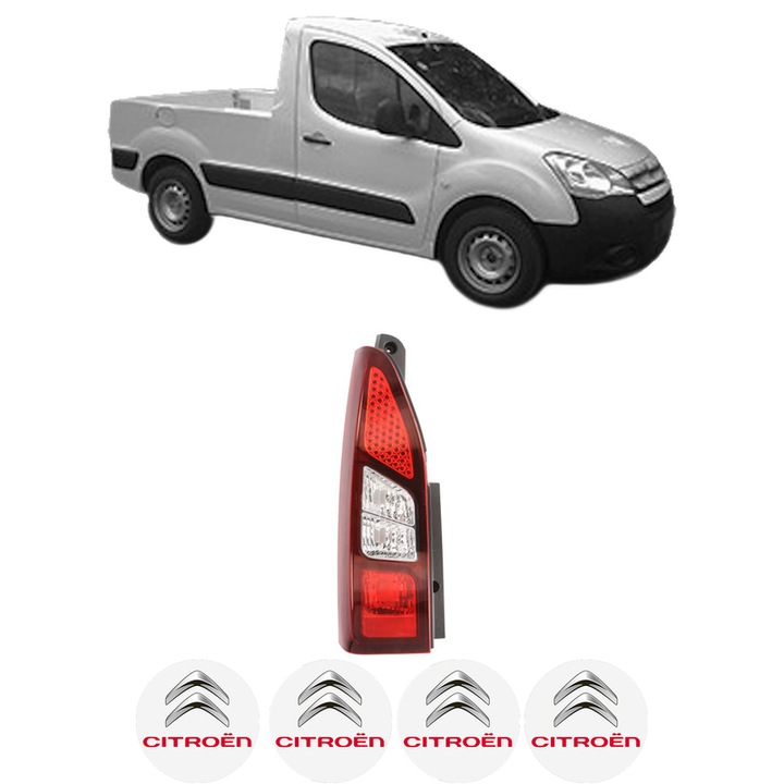 Lampa Stop Spate Stanga CITROEN BERLINGO Platform/Chassis (B9) din 2008-2021, Auto, DEPO, 4x Stickere auto cu CITROEN