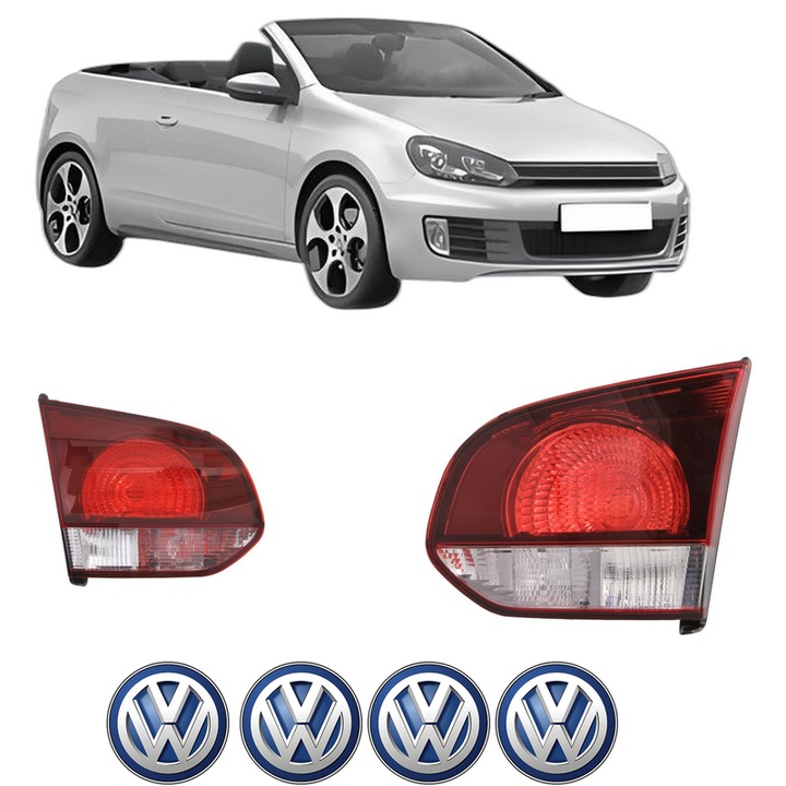 Set Stopuri Spate Stanga Dreapta Volkswagen GOLF VI Convertible (517) din 2011-2016, Auto, TYC, 4x Stickere auto cu Volkswagen