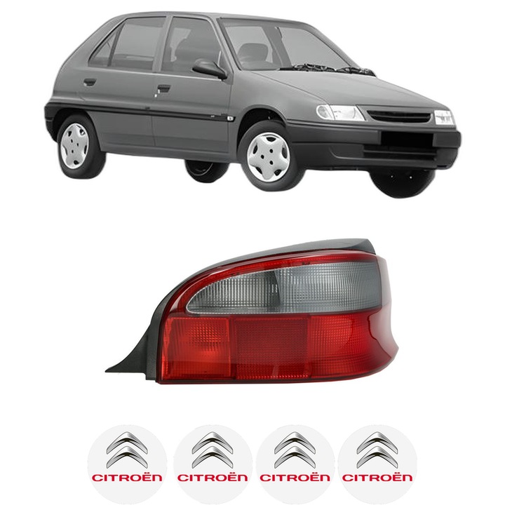 Lampa Stop Spate Dreapta CITROEN SAXO (S0, S1) din 1996-2004, Auto, TYC, 4x Stickere auto cu CITROEN