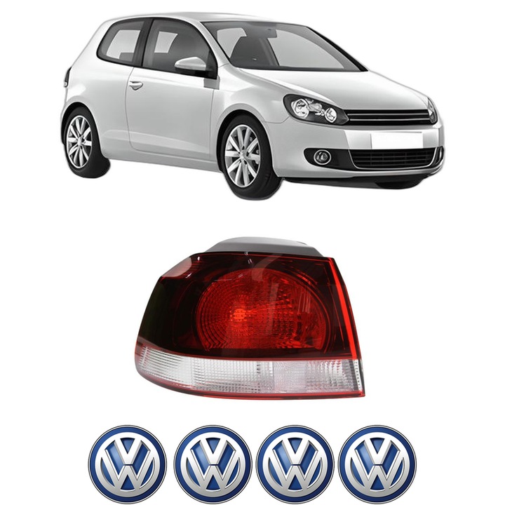 Lampa Stop Spate Stanga Volkswagen GOLF VI (5K1) din 2008-2013, Auto, TYC, 4x Stickere auto cu Volkswagen