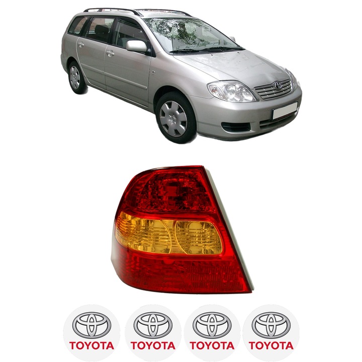 Lampa Stop Spate Stanga TOYOTA COROLLA Estate (_E12_) din 2002-2007, Auto, DEPO, 4x Stickere auto cu TOYOTA