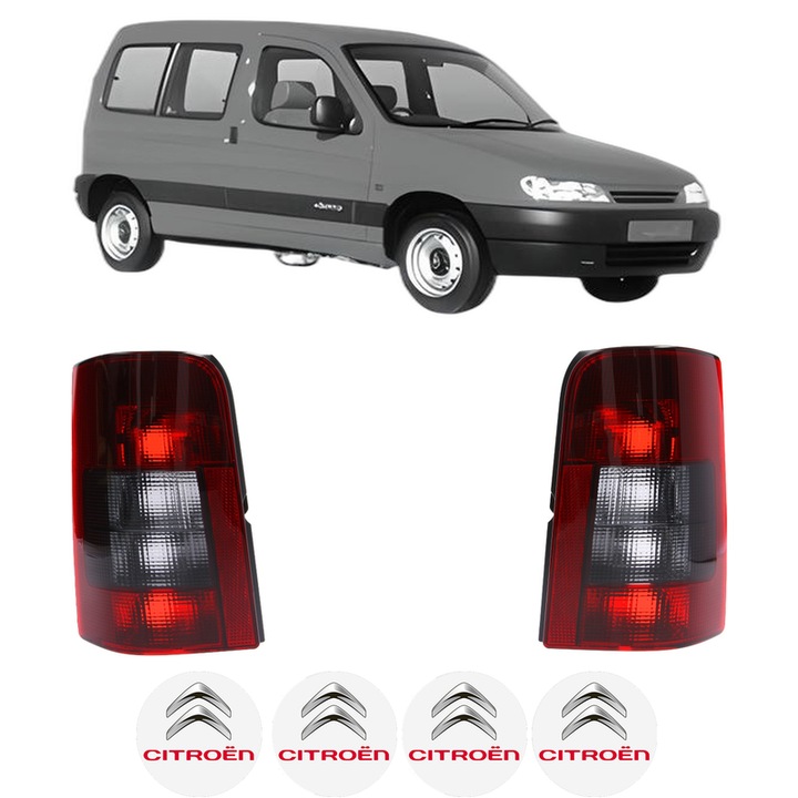 Set Stopuri Spate Stanga Dreapta CITROEN BERLINGO / BERLINGO FIRST MPV (MF_, GJK_, GFK_) din 1996-2011, Auto, TYC, 4x Stickere auto cu CITROEN