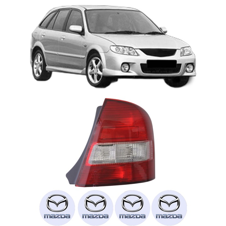 Lampa Stop Spate Dreapta MAZDA 323 F VI Hatchback (BJ) din 1998-2004, Auto, DEPO, 4x Stickere auto cu MAZDA