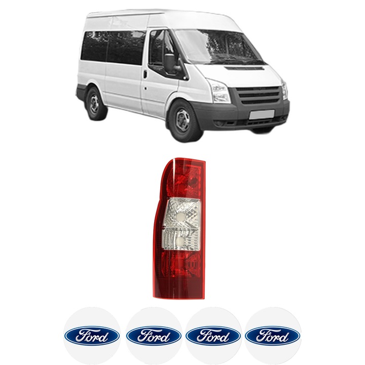 Lampa Stop Spate Stanga FORD TRANSIT Bus (FD_ _, FB_ _, FS_ _, FZ_ _, FC_ _) din 2000-2014, Auto, DEPO, 4x Stickere auto cu FORD