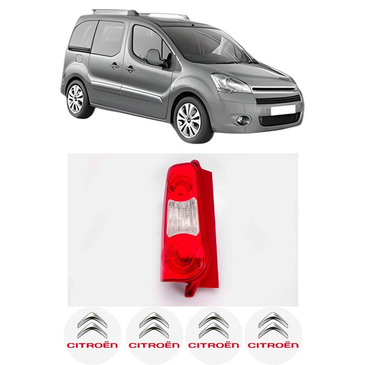 Lampa Stop Spate Stanga CITROEN BERLINGO MULTISPACE (B9) din 2008-2021, Auto, DEPO, 4x Stickere auto cu CITROEN