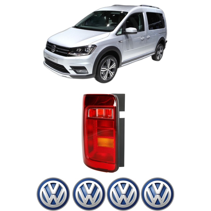 Lampa Stop Spate Stanga Volkswagen CADDY ALLTRACK IV MPV (SAB) din 2015-2020, Auto, TYC, 4x Stickere auto cu Volkswagen