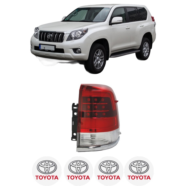 Lampa Stop Spate Stanga TOYOTA LAND CRUISER VAN (_J15_) din 2011, Auto, DEPO, 4x Stickere auto cu TOYOTA