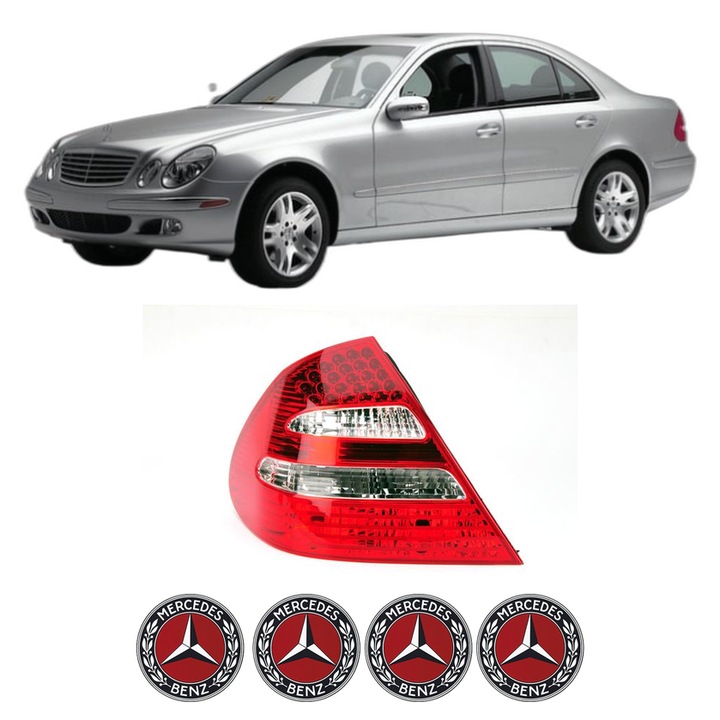 Lampa Stop Spate Stanga MERCEDES-BENZ E-CLASS Platform/Chassis (VF211) din 2003-2006, Auto, DEPO, 4x Stickere auto cu MERCEDES-BENZ