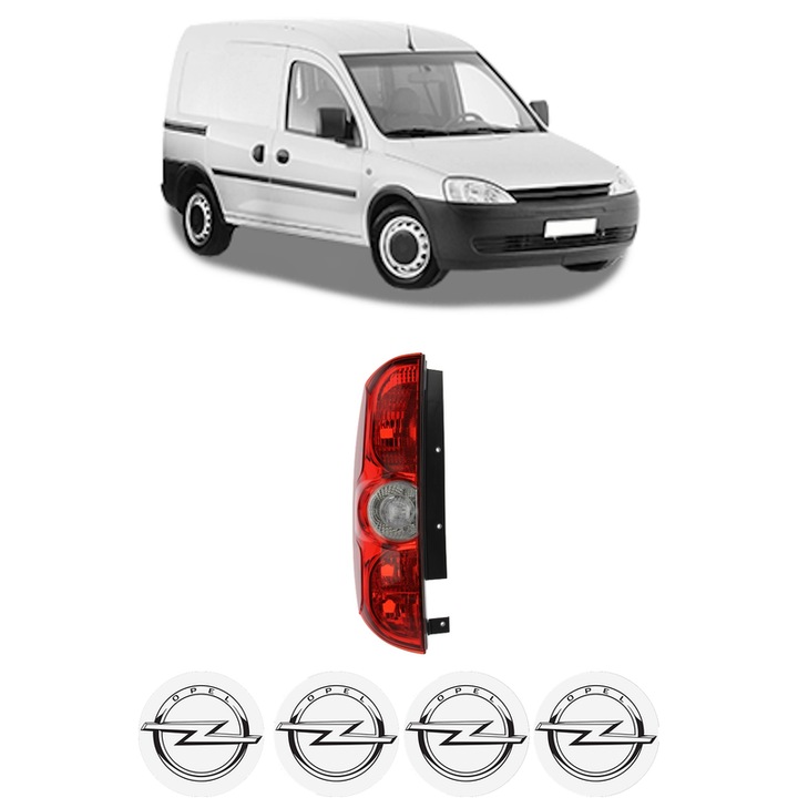 Lampa Stop Spate Stanga OPEL COMBO Box Body/MPV din 2001-2012, Auto, TYC, 4x Stickere auto cu OPEL