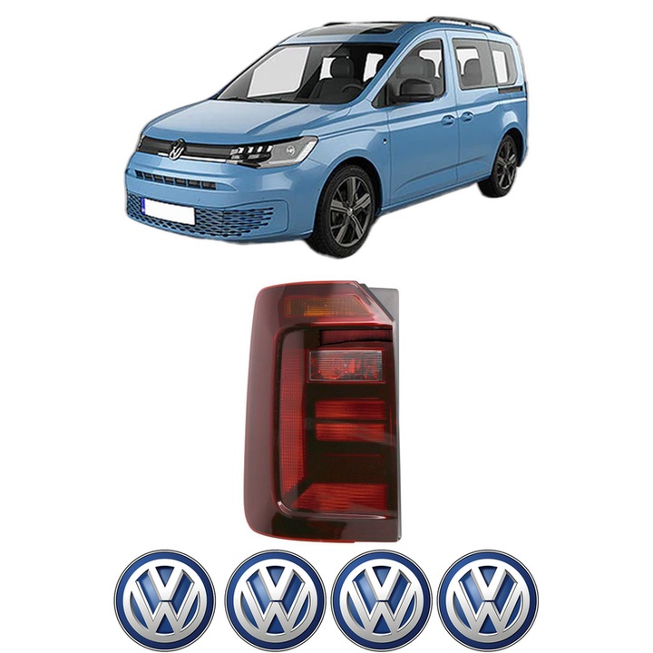 Lampa Stop Spate Stanga Volkswagen CADDY IV Box Body/MPV (SAA, SAH) din 2015-2020, Auto, DEPO, 4x Stickere auto cu Volkswagen
