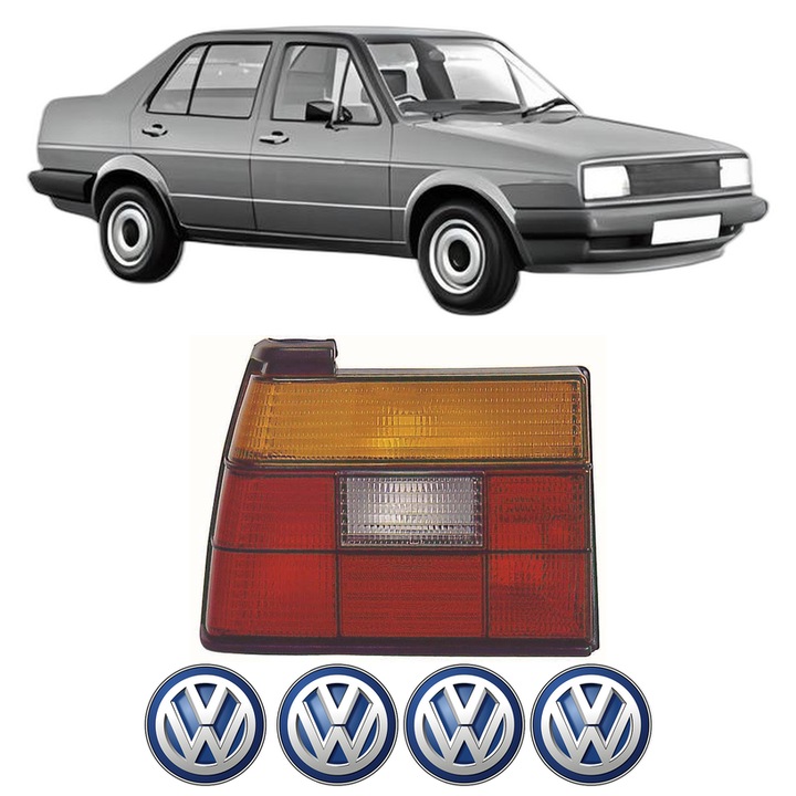 Lampa Stop Spate Stanga Volkswagen JETTA II (19E, 1G2, 165) din 1984-1992, Auto, DEPO, 4x Stickere auto cu Volkswagen