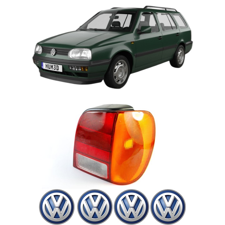 Lampa Stop Spate Dreapta Volkswagen POLO Van Estate Van (6V5) din 1995-2001, Auto, DEPO, 4x Stickere auto cu Volkswagen
