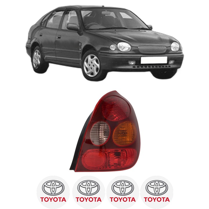Lampa Stop Spate Dreapta TOYOTA COROLLA Liftback (_E11_) din 1997-2002, Auto, TYC, 4x Stickere auto cu TOYOTA