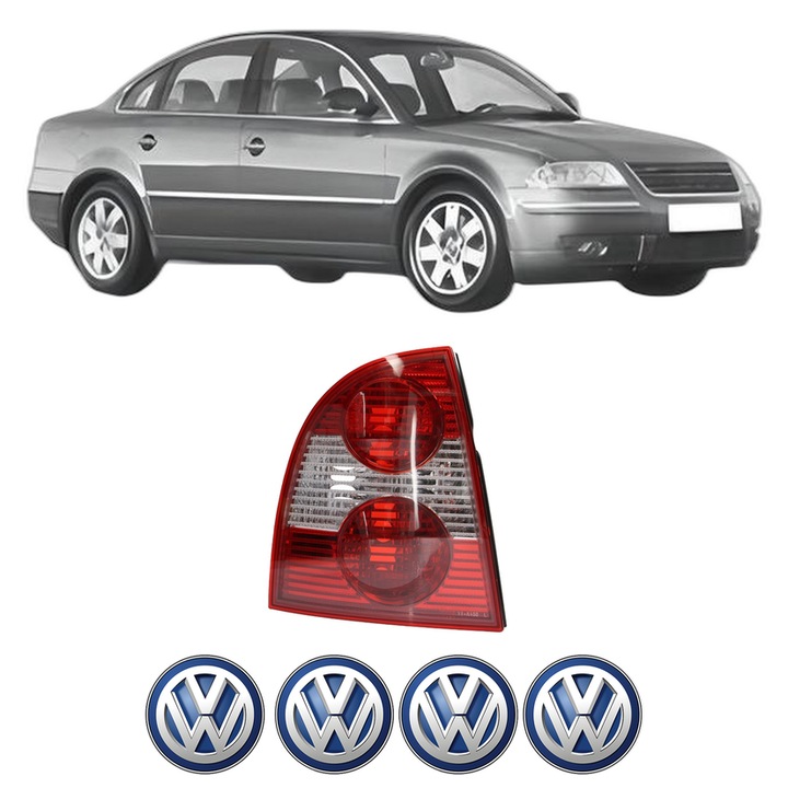 Lampa Stop Spate Stanga Volkswagen PASSAT B5.5 (3B3) din 2000-2005, Auto, TYC, 4x Stickere auto cu Volkswagen