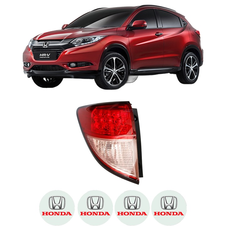 Lampa Stop Spate Stanga HONDA HR-V (RU) din 2014-2015, Auto, DEPO, 4x Stickere auto cu HONDA