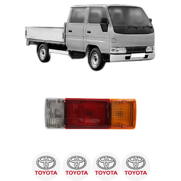 Lampa Stop Spate Stanga TOYOTA DYNA 100 din 1985-1995, Auto, DEPO, 4x Stickere auto cu TOYOTA