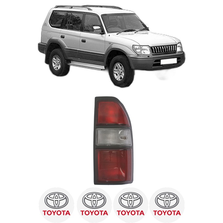 Lampa Stop Spate Dreapta TOYOTA LAND CRUISER 90 (_J9_) din 1995-2002, Auto, DEPO, 4x Stickere auto cu TOYOTA