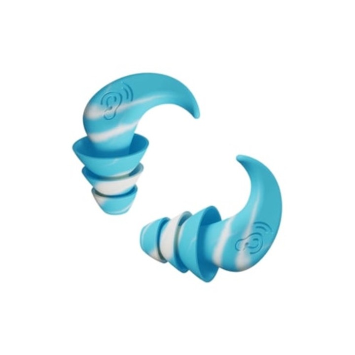 Casti din silicon pentru anularea zgomotului, 1 pereche, albastru