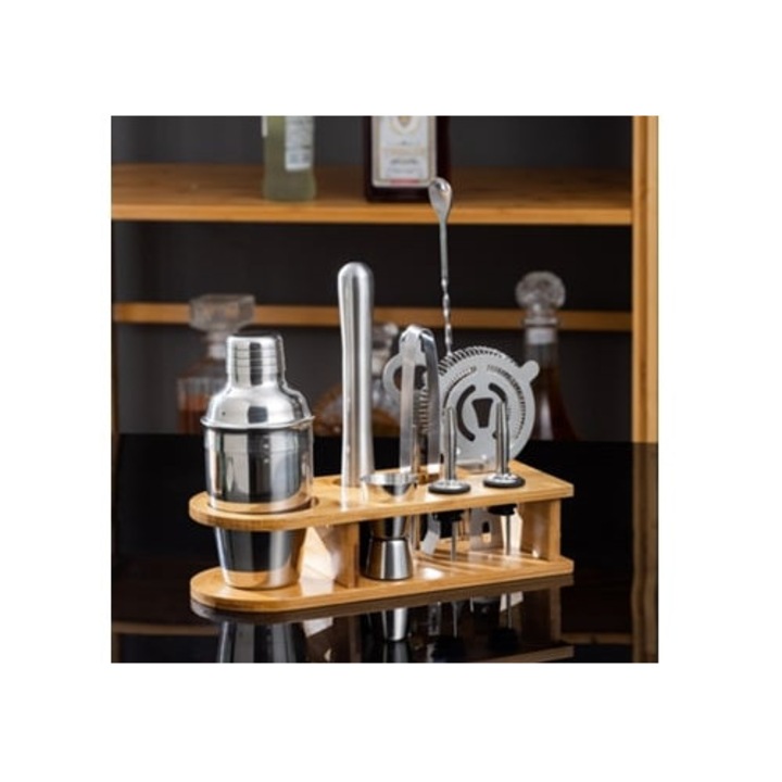 Gertiz professzionális 10 darabos rozsdamentes acél shaker készlet, 350ml