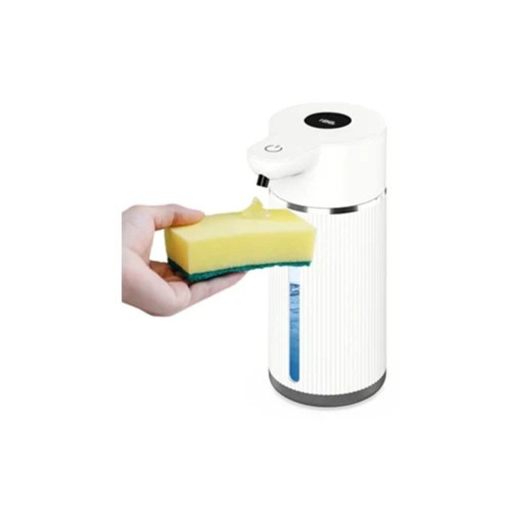 Érintés nélküli szappanadagoló, vastag és híg folyadékokhoz, elemmel működik, szett
