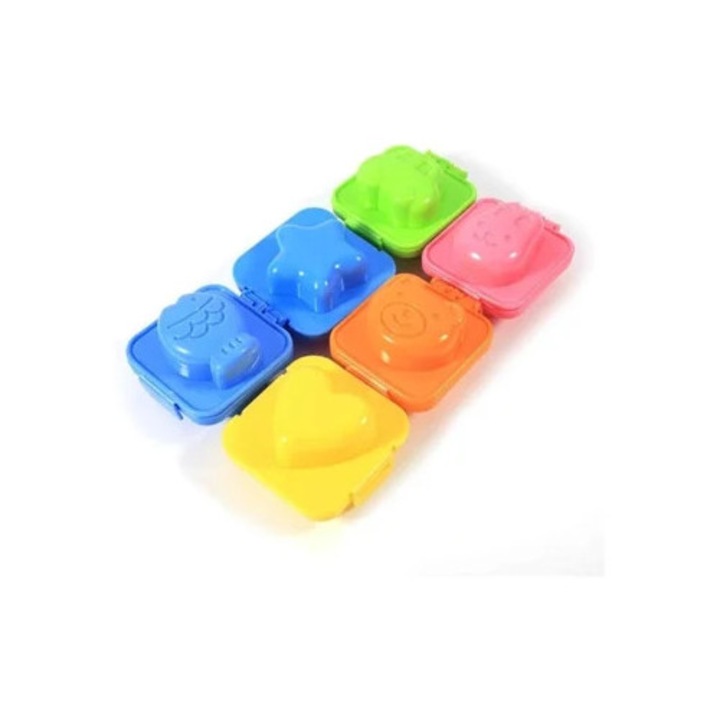 Set forme prajituri 3D, 6 bucati, multicolor