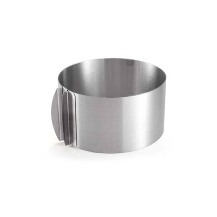 Forma prajituri din inox ajustabila, argintie