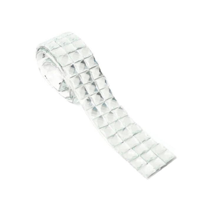 Dekoratív öntapadós szalag üvegmozaikkal, tükröződő felülettel